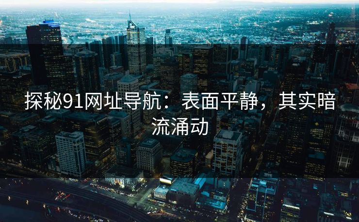 探秘91网址导航：表面平静，其实暗流涌动