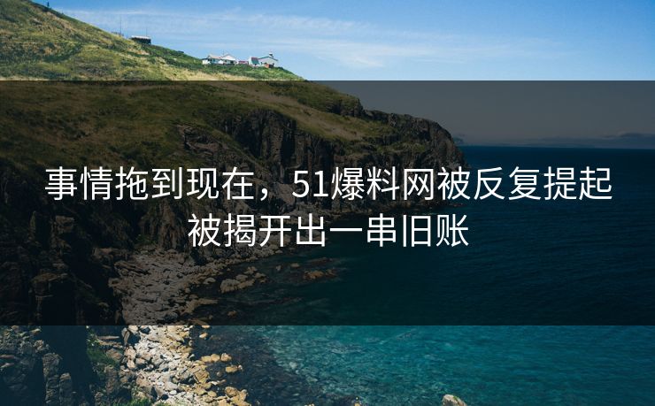 事情拖到现在，51爆料网被反复提起被揭开出一串旧账